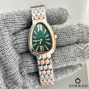 ساعت بولگاری زنانه / ساده بند استیل رنگ سیلور-رزگلد صفحه ساده / درچند رنگ مختلف - Image 2